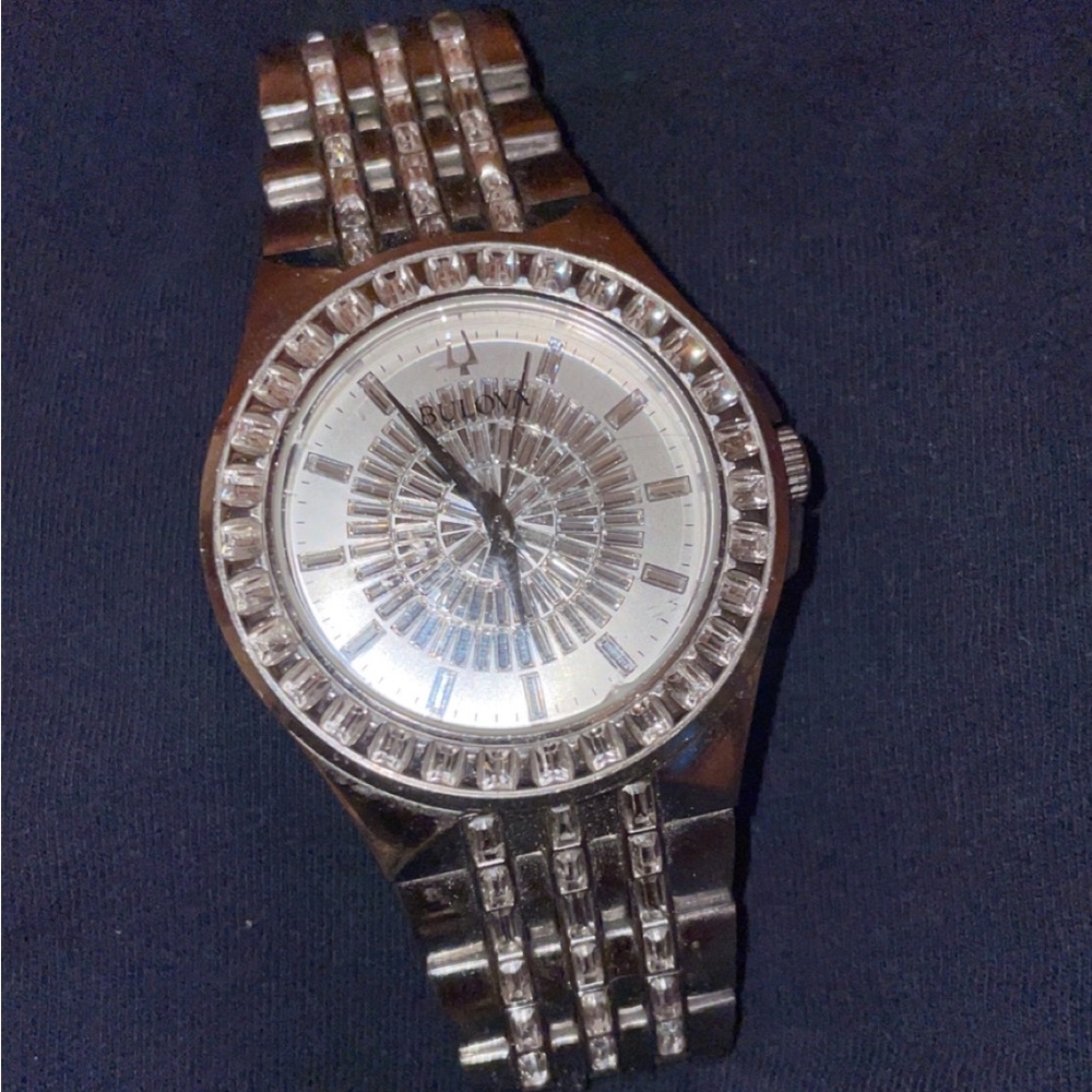 Bulova Watch with baguette accents